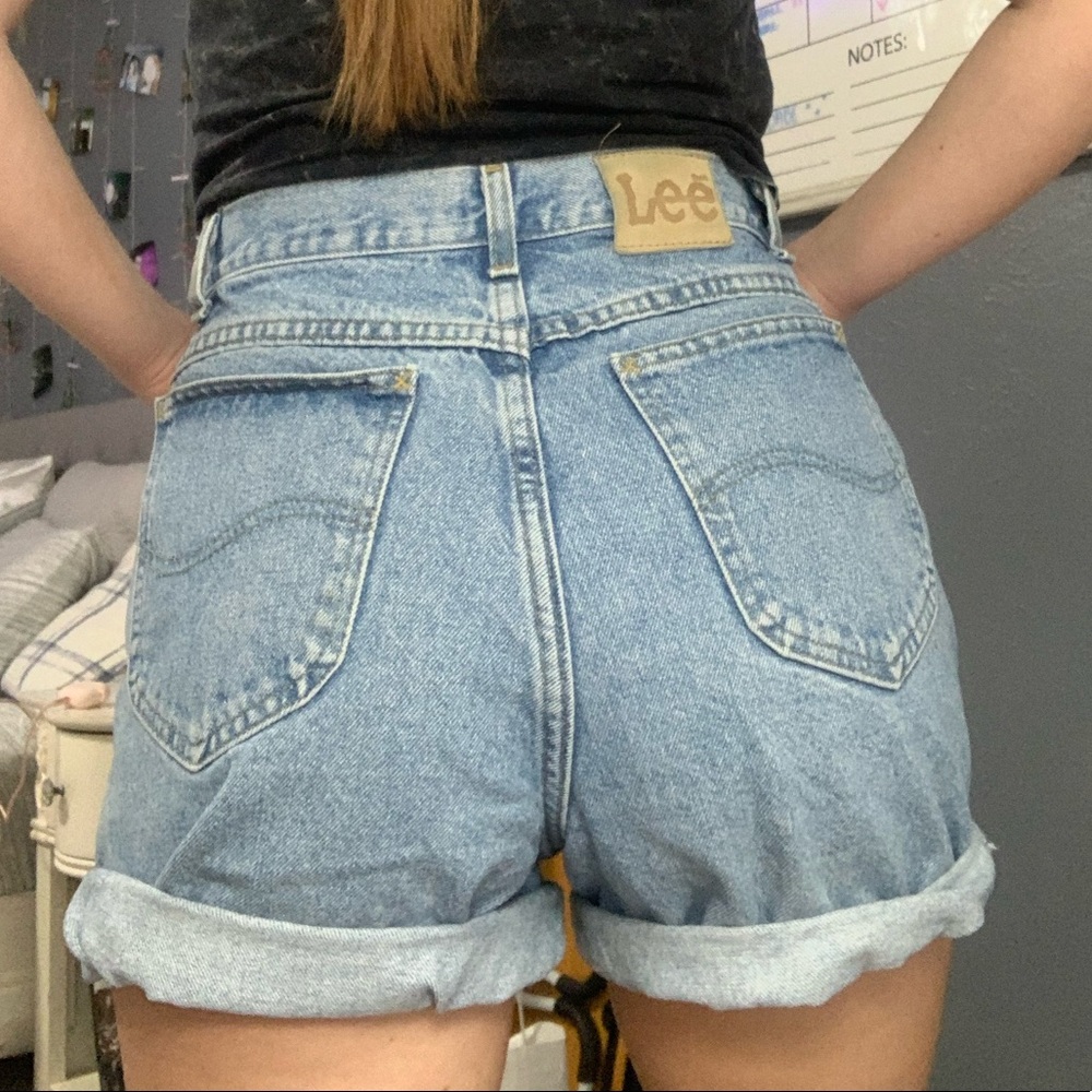 Lee High Waisted Mom Jean Shorts